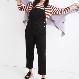 Straight leg overalls in lunar wash
